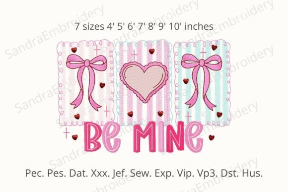Be Mine Embroidery Design