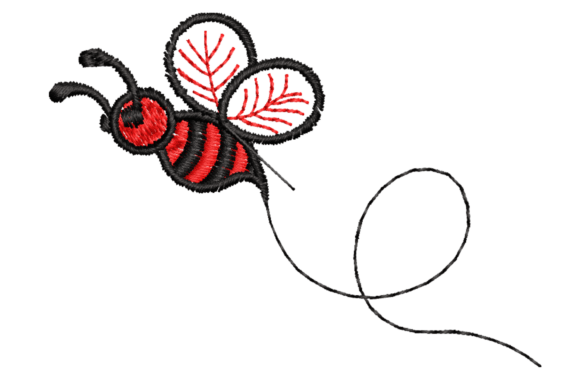 Cute Bee Machine Embroidery Design