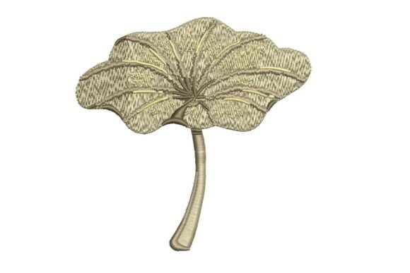 Lily Pad Embroidery: Serene Botanical Charm for Handmade Gifts