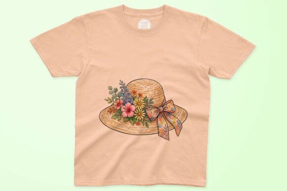 Straw Sun Hat with Floral Embroidery